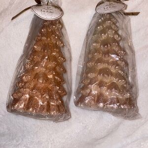 Candles!!!La Jolie Muse Gold Christmas Tree Candles a set of 2 NEW